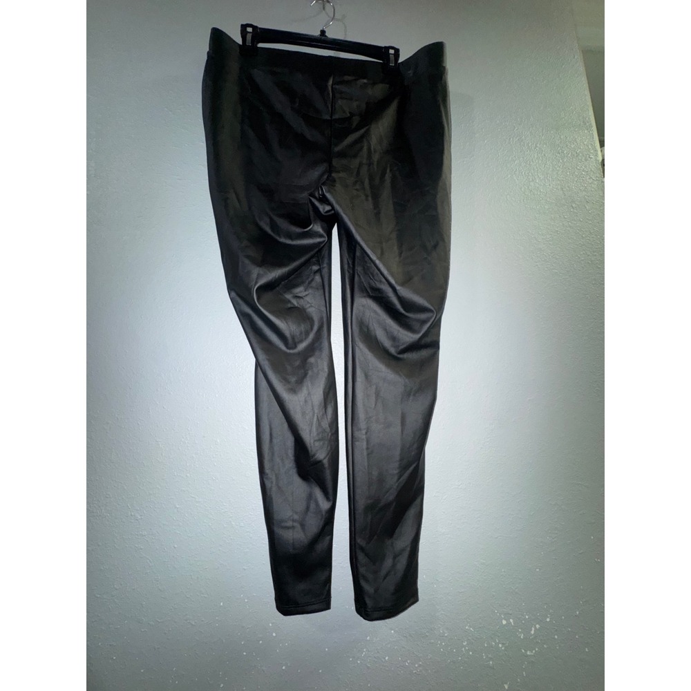 Torrid Black Faux Leather Leggings High Waisted Skinny Stretch Plus Size 1X - Picture 2 of 3